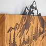 Wallity Nature Accesorio decorativo de pared Negro y Nogal
